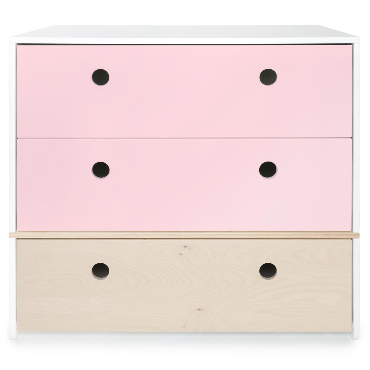 Kommode COLORFLEX Schubladen Farben sweet pink-white wash