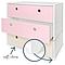 Kommode COLORFLEX Schubladen Farben sweet pink-white wash