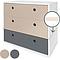 Kommode COLORFLEX Schubladen Farben warm grey-warm grey-space grey