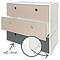Kommode COLORFLEX Schubladen Farben warm grey-warm grey-space grey