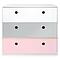 Kommode COLORFLEX Schubladen Farben white-pearl grey-sweet pink