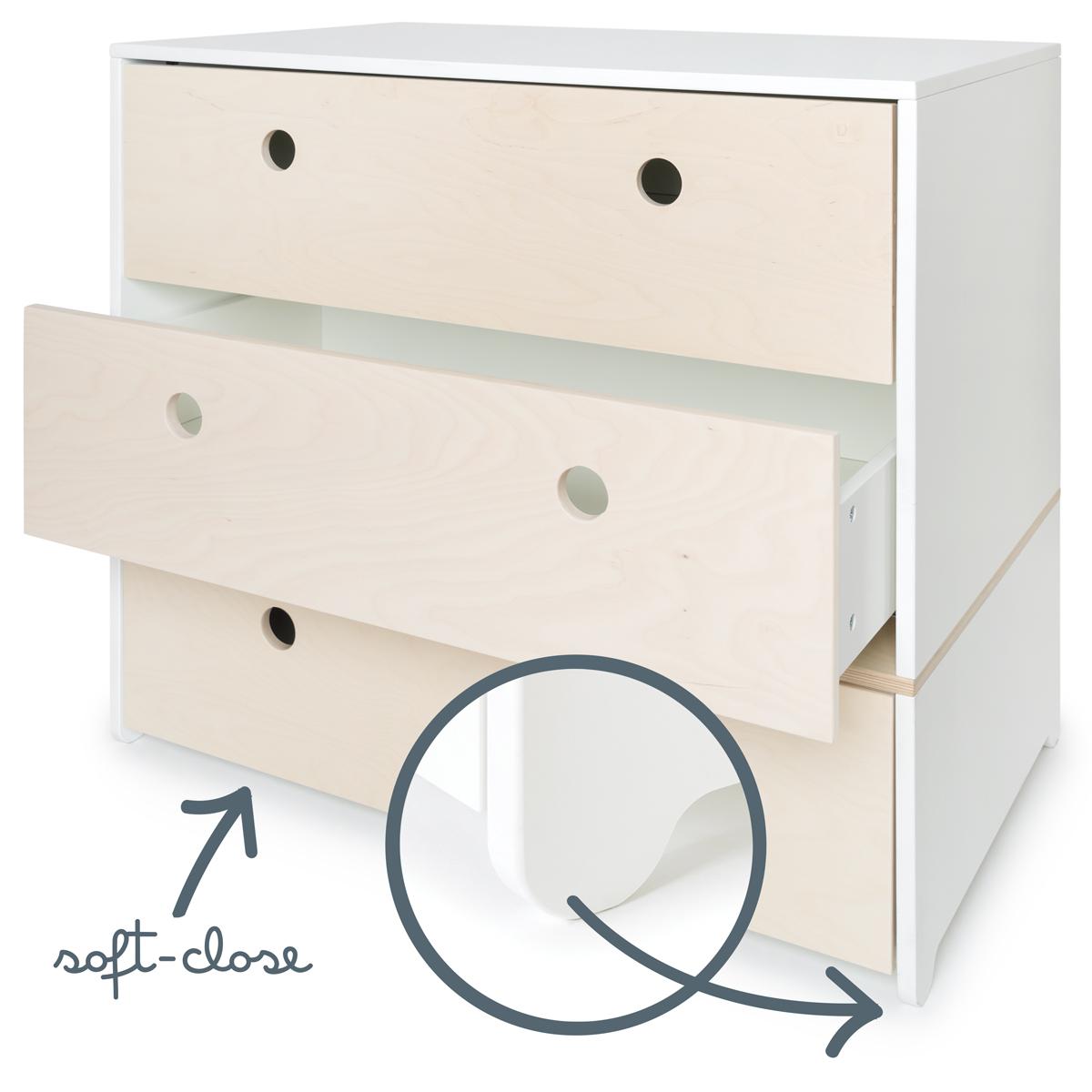 Kommode COLORFLEX Schubladen Farben white wash 