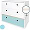 Kommode COLORFLEX Schubladen Farben white-white-sky blue 
