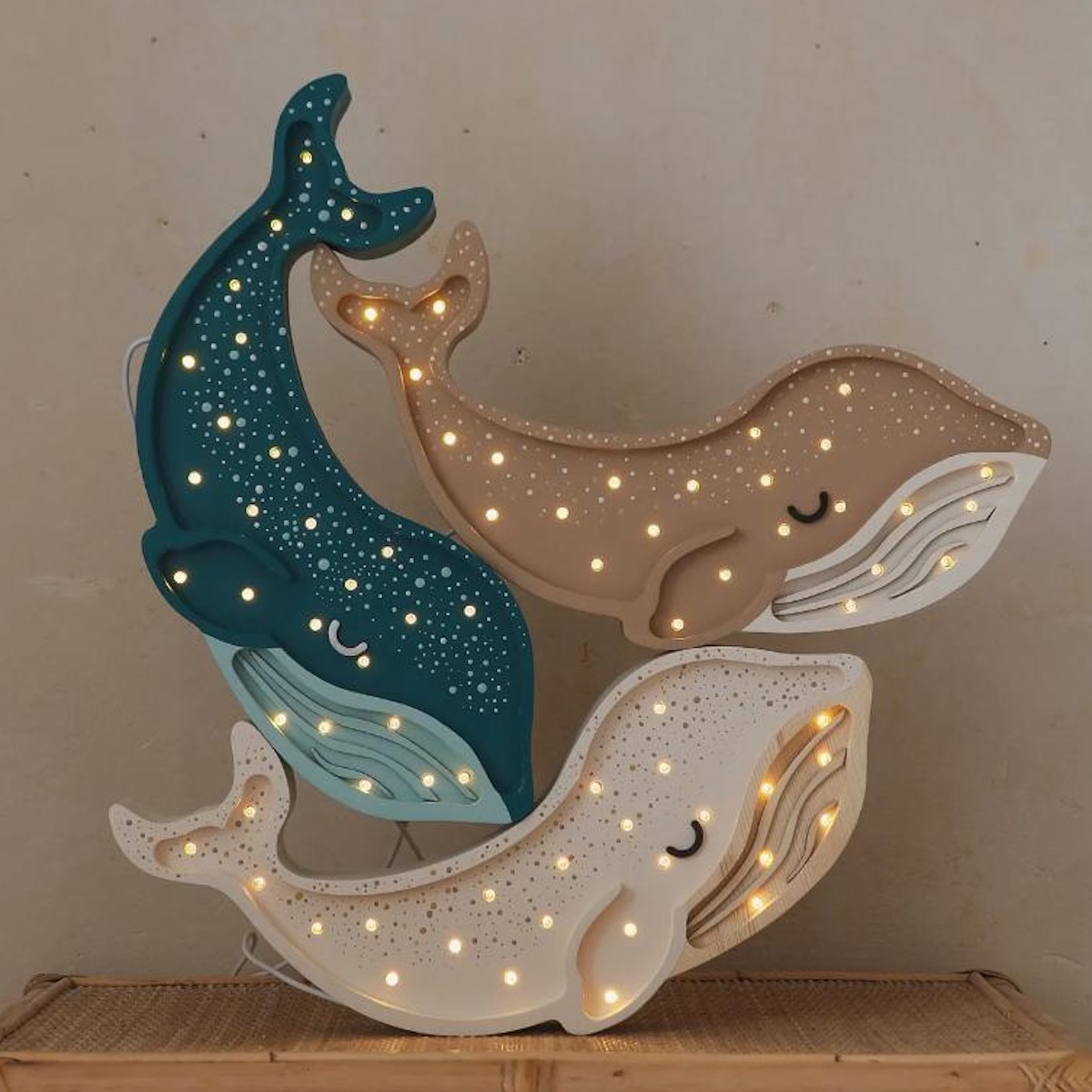 Lampe lumières WHALE Little Lights ALBINO white