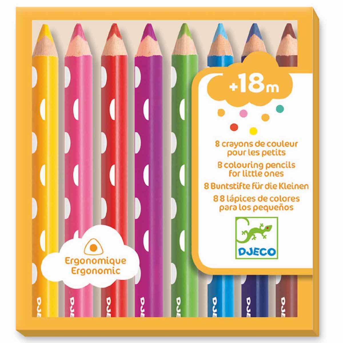 Lápices colores 8uds LES PETITS Djeco