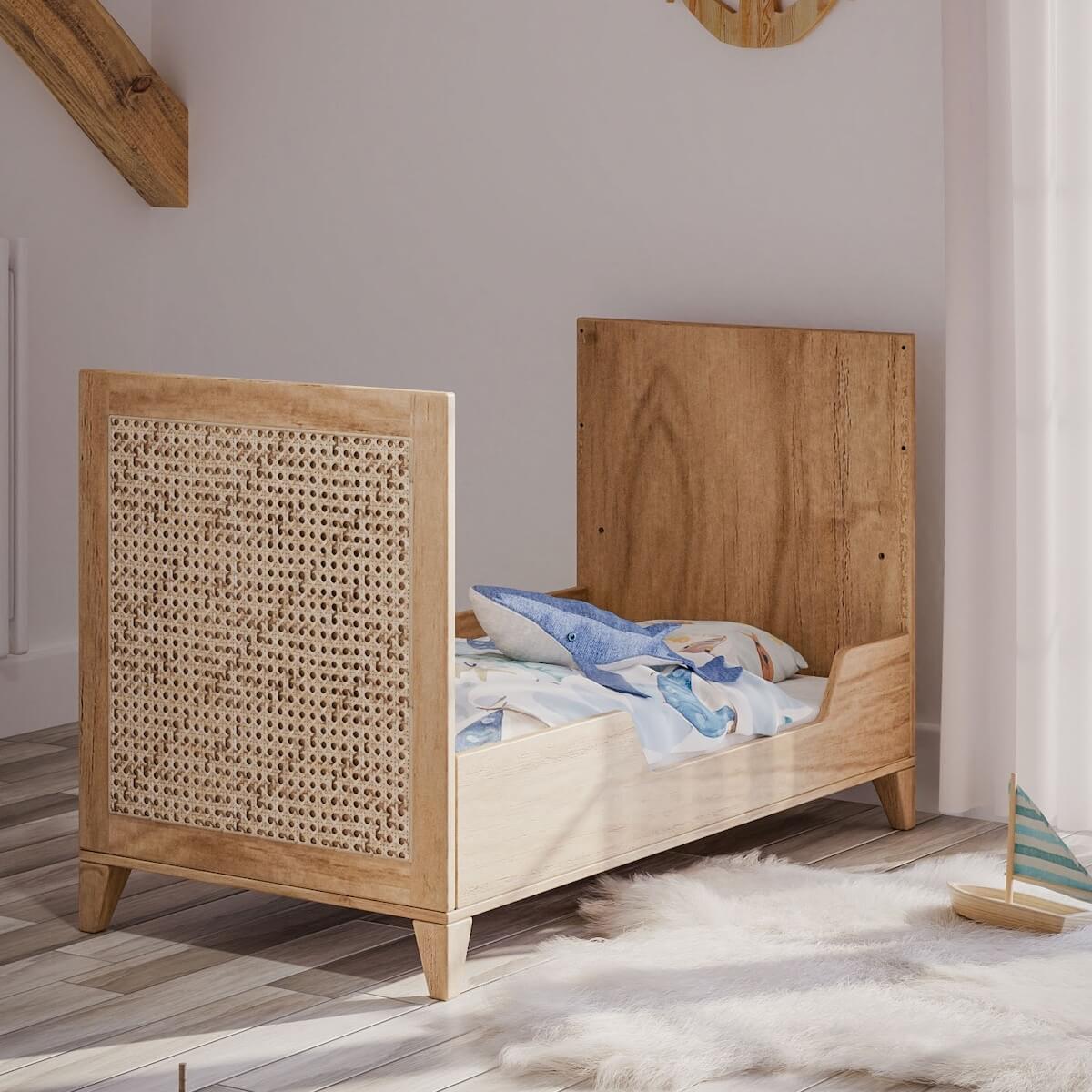 Lit 60x120cm NAMI BOIS Théo Bebe naturel