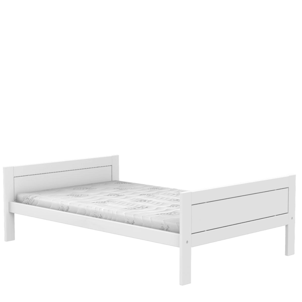 Lit bas 120x200cm DE LUXE Lifetime blanc