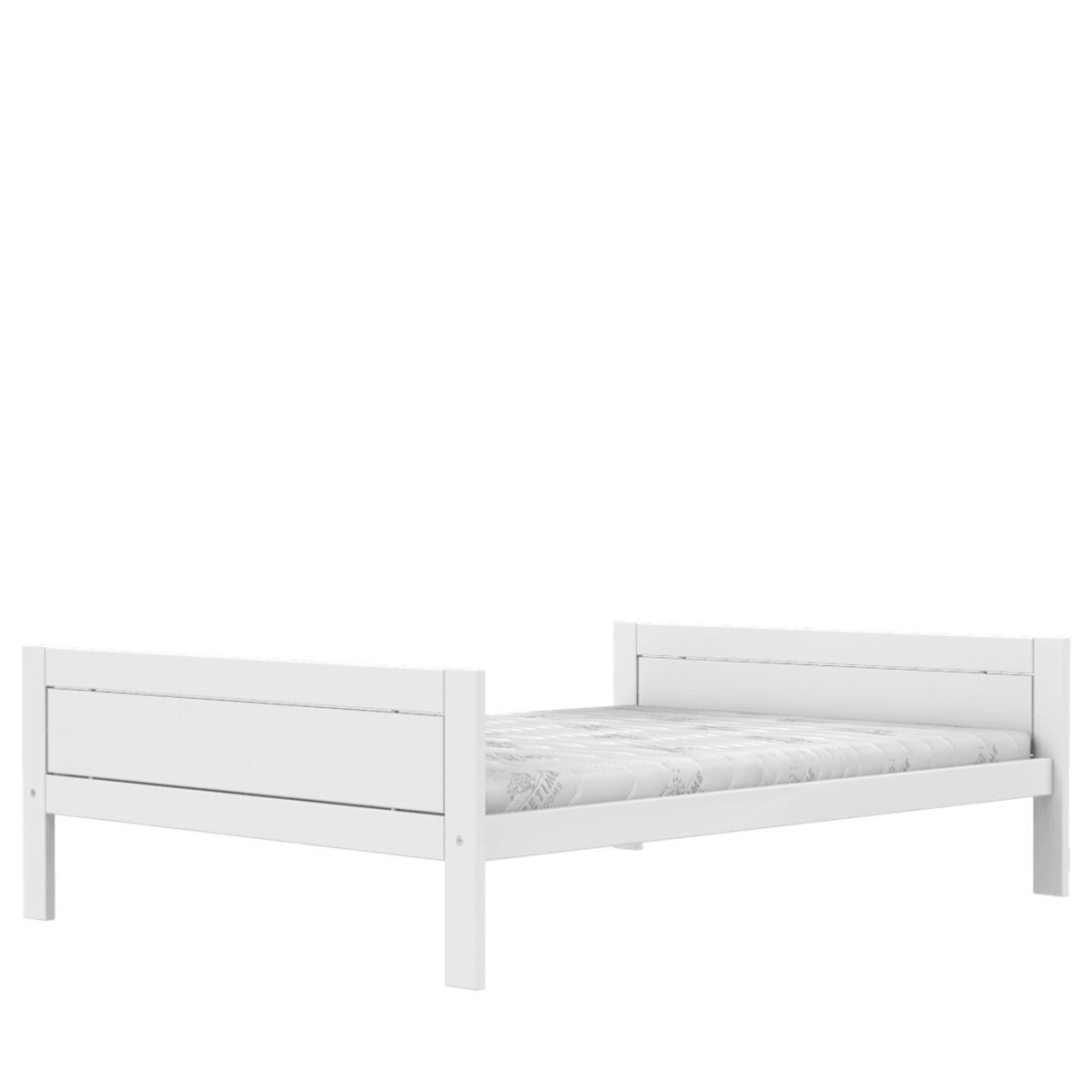 Lit bas 140x200cm DELUXE Lifetime blanc