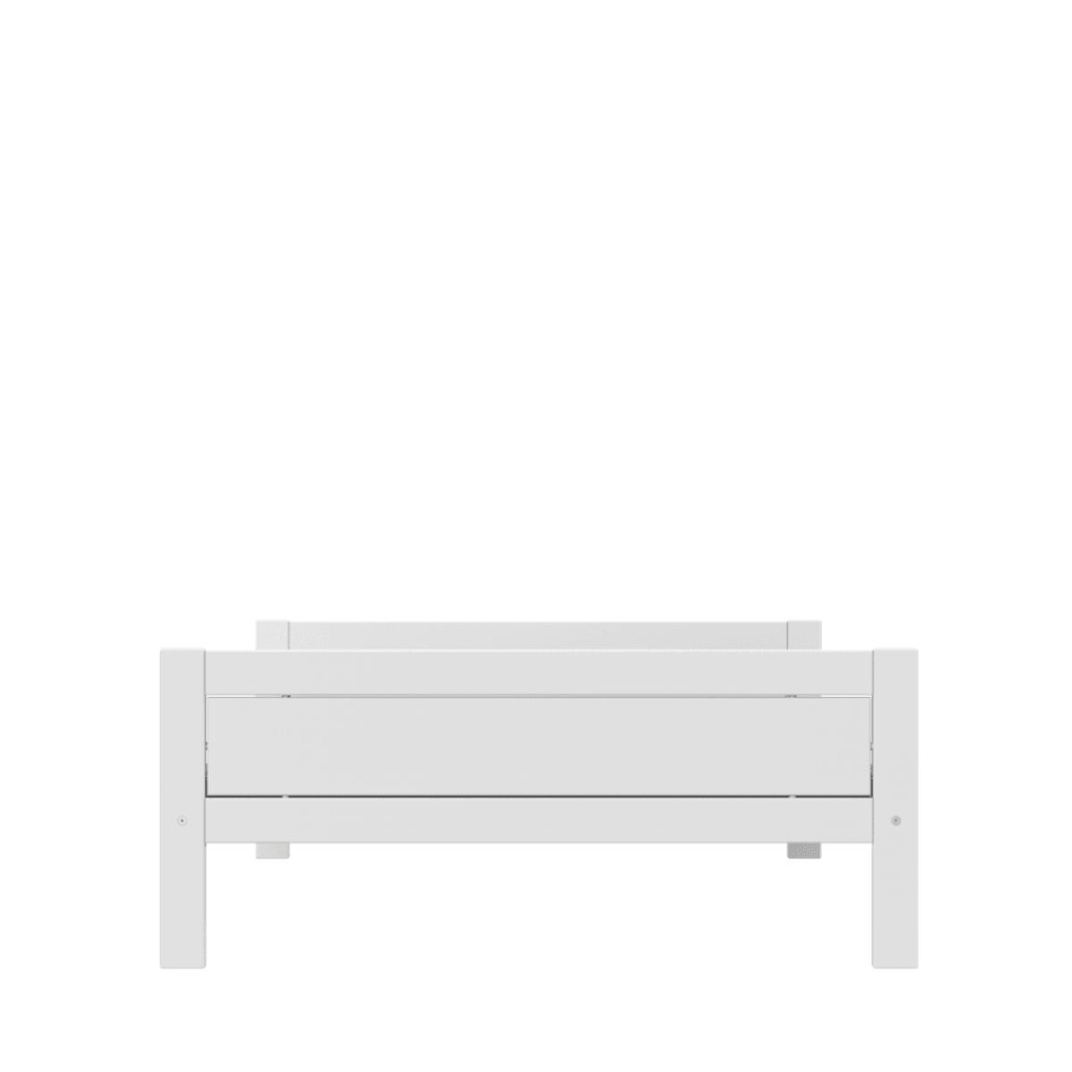 Lit bas 140x200cm DELUXE Lifetime blanc