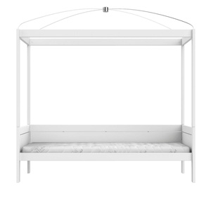 Lit bas baldaquin 90x200cm DELUXE Lifetime blanc