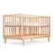 Lit bébé KERA en hêtre avec top Straight-pieds Retro
