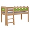 Lit Château mi-hauteur échelle DELUXE de Breuyn naturel-vert