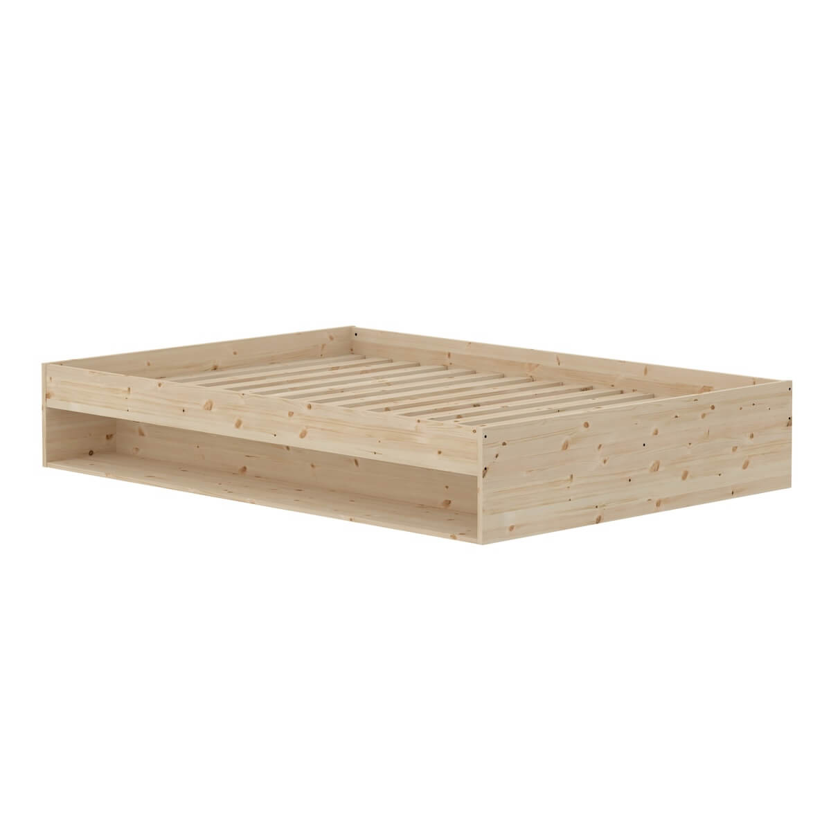 Lit double-étagère 140x200cm GROW Flexa pine