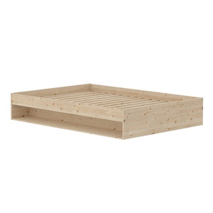 Lit double-étagère 140x200cm GROW Flexa pine