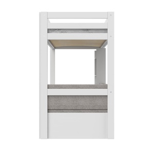 Lit haut 90x200cm ELEMENTS Study & Relax Lifetime blanc