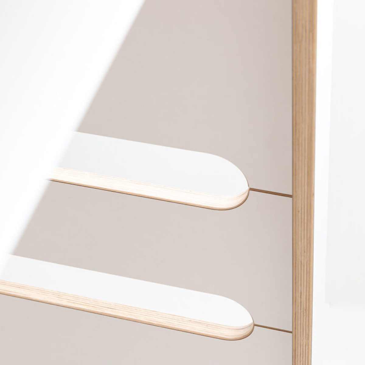Lit mezzanine 90x200cm F Rafa Kids blanc laminé