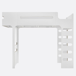 Lit mezzanine 90x200cm F Rafa Kids blanc laminé