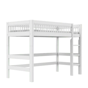 Lit mezzanine escalier 90x200cm BREEZE DELUXE Lifetime blanc