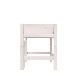 Lit mi-hauteur échelle droite DE LUXE Lifetime blanchi