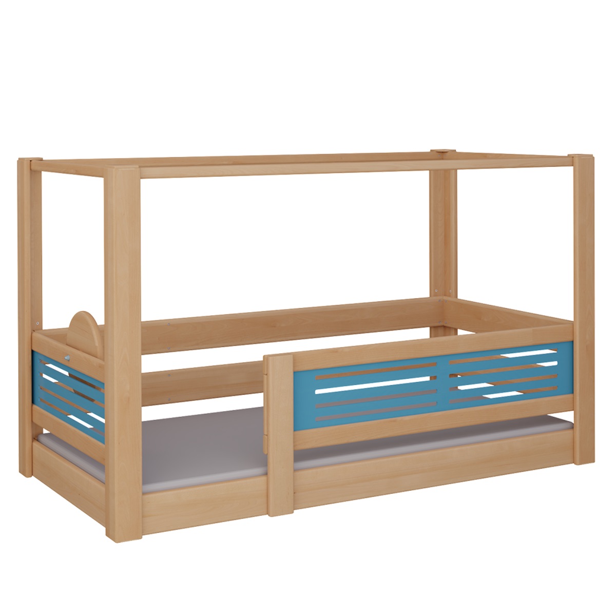 Lit Tatü baldaquin DELUXE de Breuyn naturel-bleu