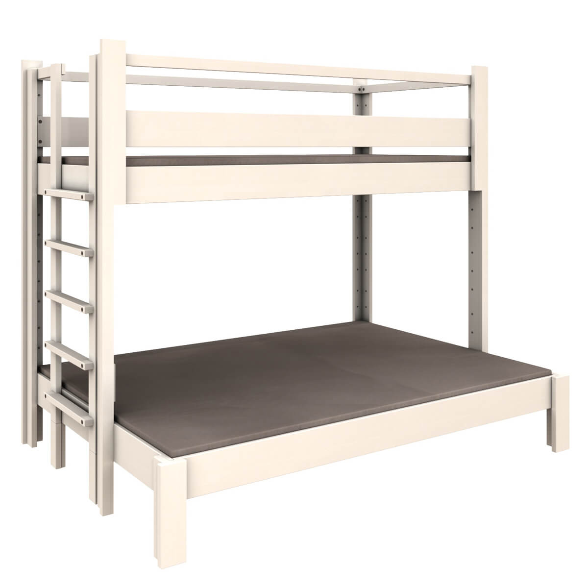 Litera doble 90+140x200cm DESTYLE de Breuyn tintada en blanco