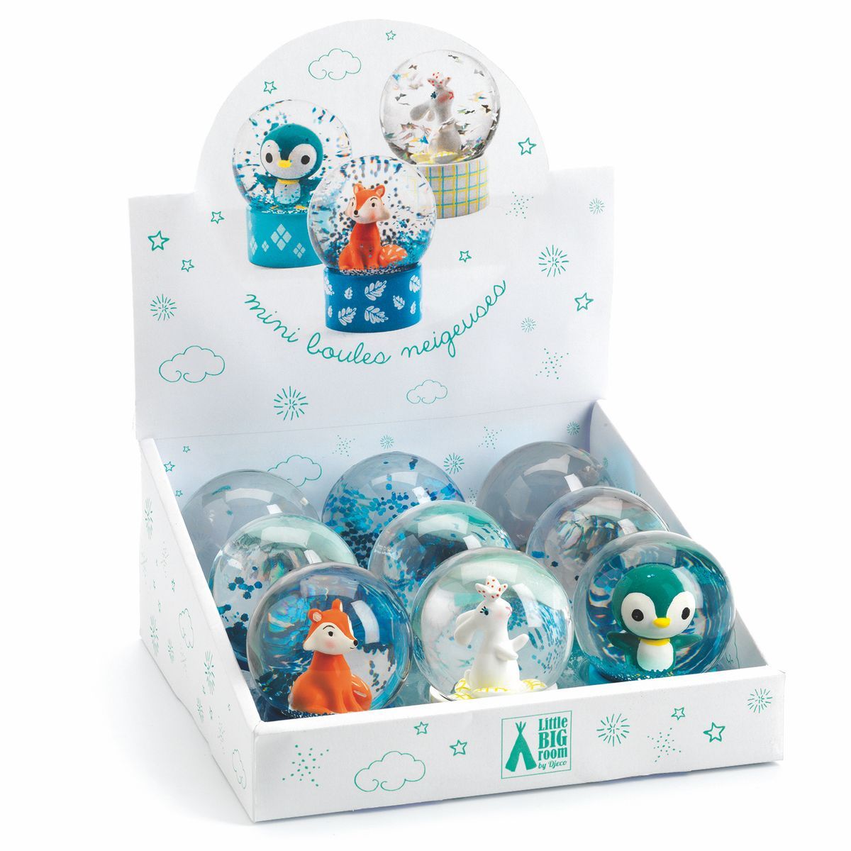 Mini bolas nieve SO WILD Djeco