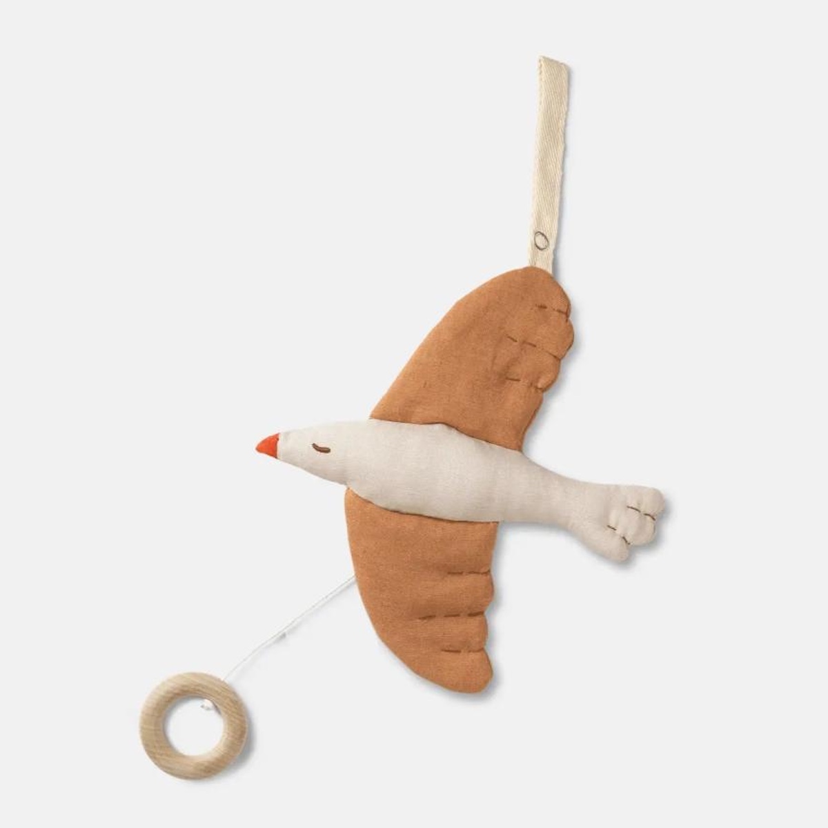 Mobile musical 22cm MAY SONGBIRD Dear April Nature Brown
