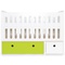 Modular Baby bed 70x140cm COLORFLEX lime-white 