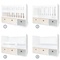 Modular Baby bed 70x140cm COLORFLEX white wash-pearl grey