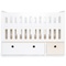 Modular Baby bed 70x140cm COLORFLEX white-white wash