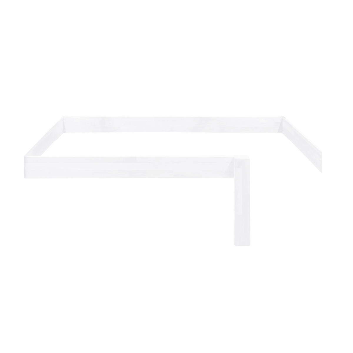 Montessori-Sicherheitsset für das Kinderbett 90x200cm 7 in 1 Leiter Längsseite DESTYLE de Breuyn weiß lackiert 