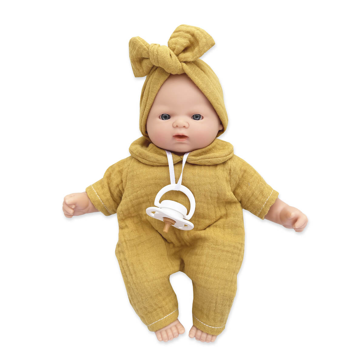 Muñeca 26cm Nina BOBBLE mostaza