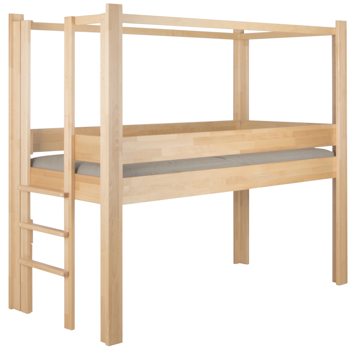 NEW Mitwachsendes Bett 90x200cm 5 in 1 Leiter Kurzseite DESTYLE de Breuyn natürlich