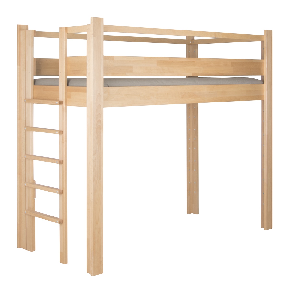 NEW Mitwachsendes Bett 90x200cm 5 in 1 Leiter Kurzseite DESTYLE de Breuyn natürlich