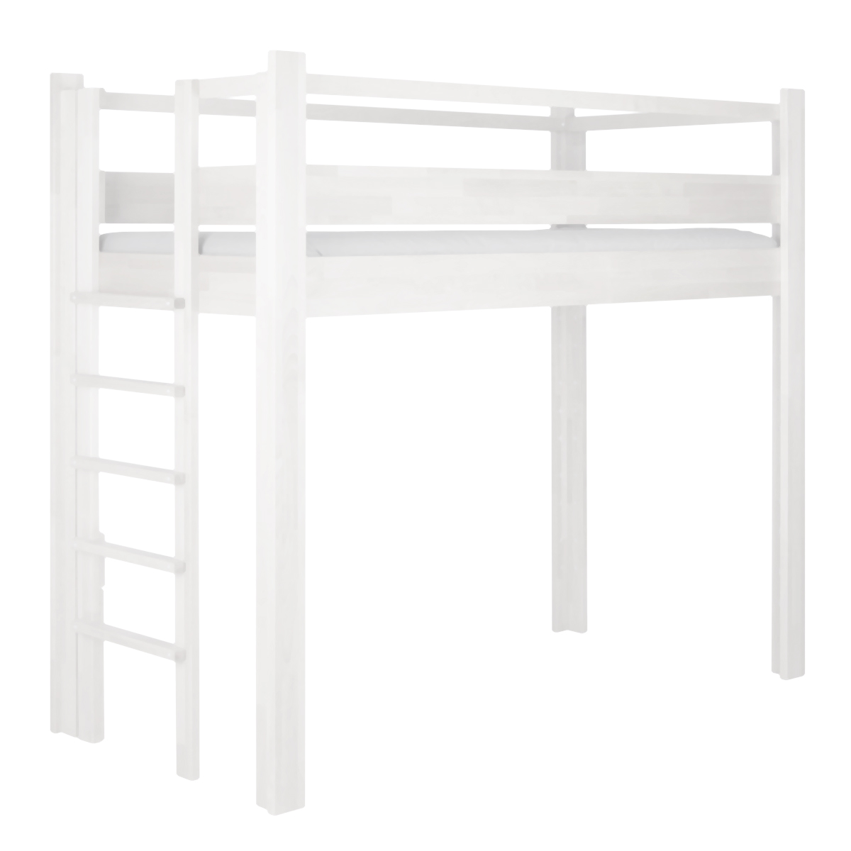 NEW Mitwachsendes Bett 90x200cm 5 in 1 Leiter Kurzseite DESTYLE de Breuyn weiß lackiert