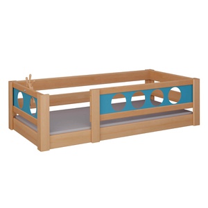 Niedriges Bett Pirat DELUXE de Breuyn natürlich-blau