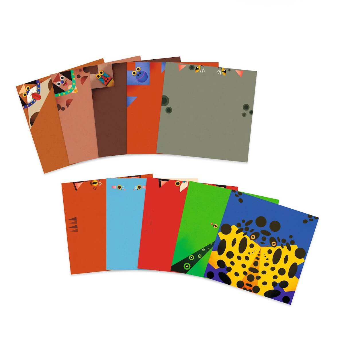 Origami ANIMALES SALTARINES Djeco