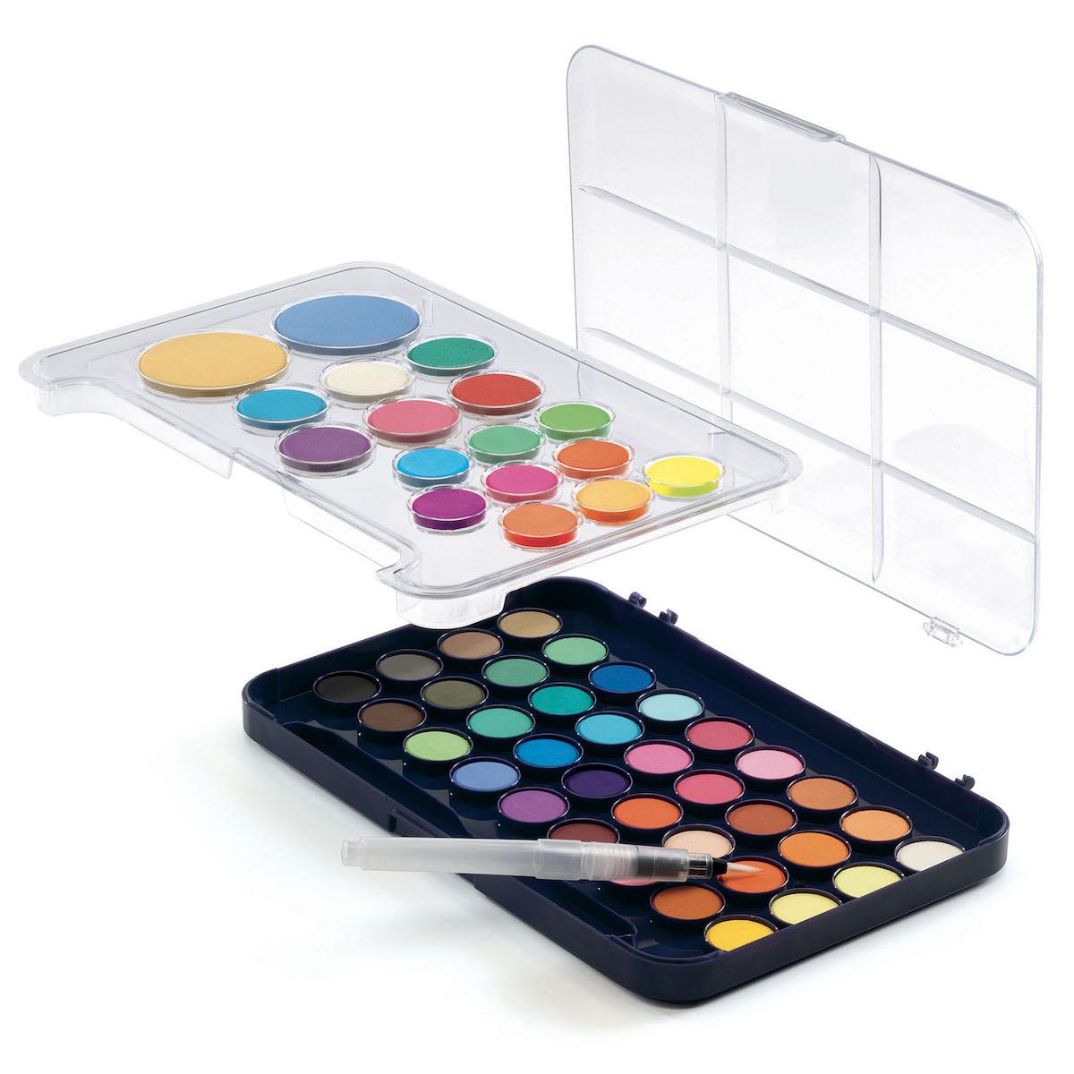 Paleta gouache 50 colores LOS COLORES Djeco