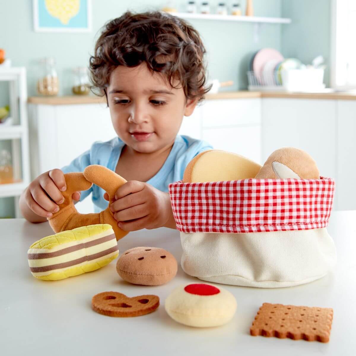 Pan-repostería fieltro-8U CESTA PAN Hape