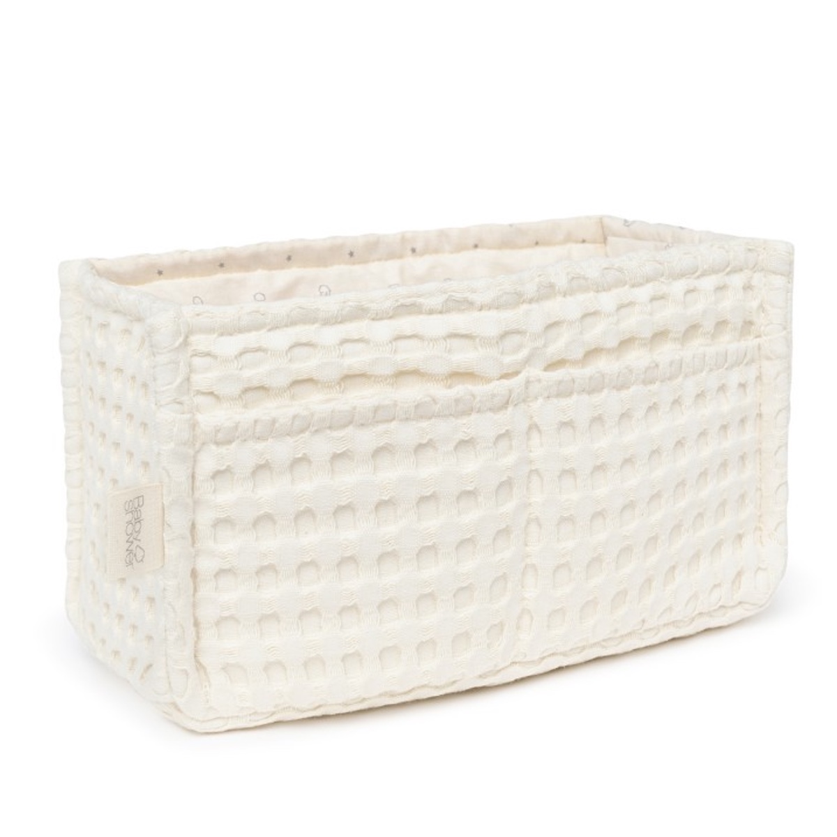 Panier de rangement pour couches babyshower gofre vanilla