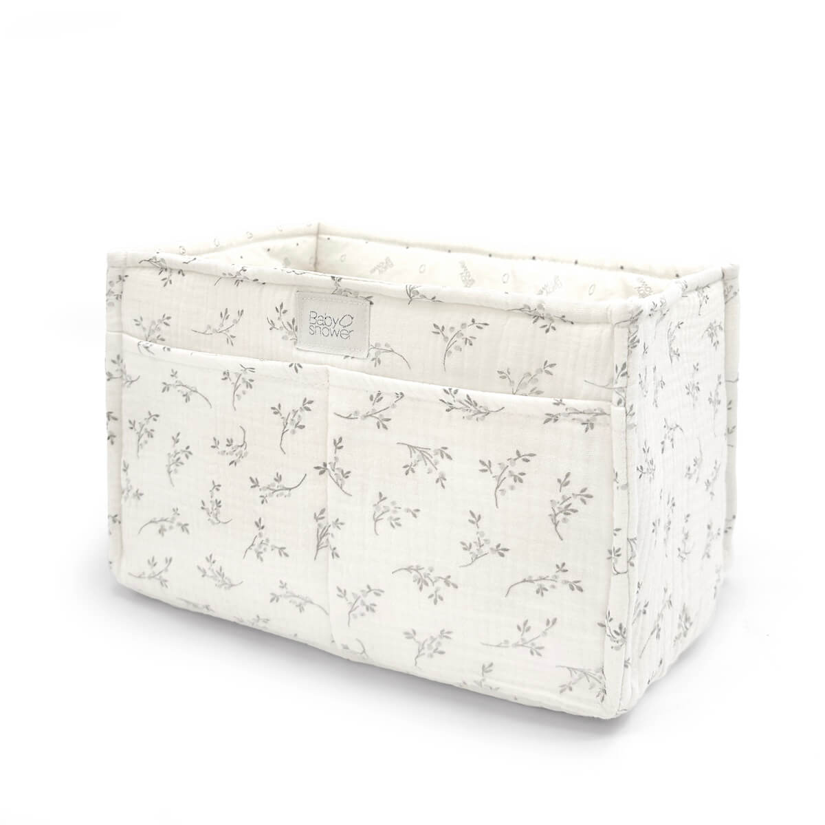 Panier garde-couches BIG. Babyshower olive bloom