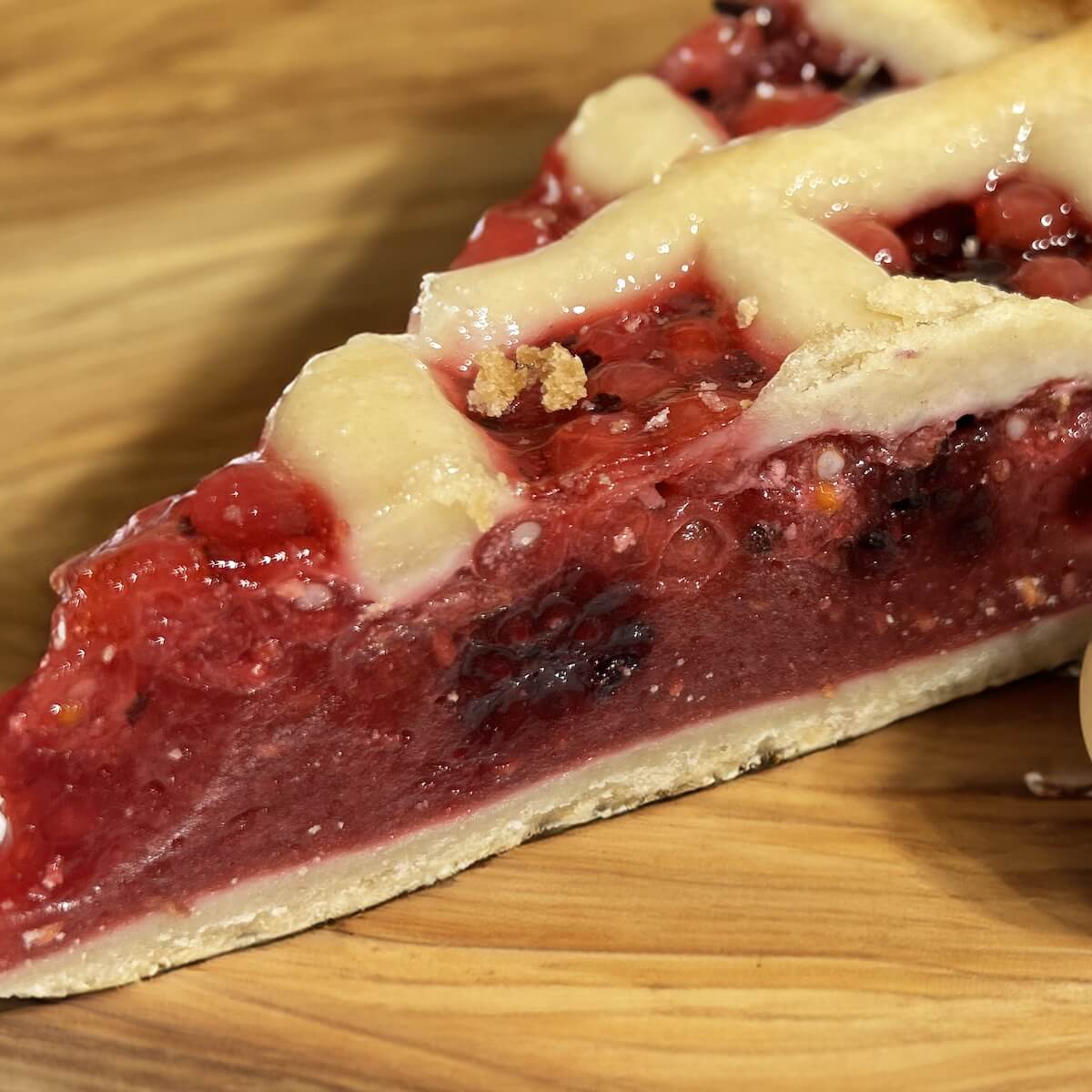 Part de gâteau fruits rouges