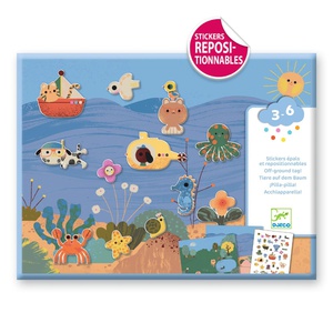 Pegatinas gruesas reutilizables VERANO Djeco