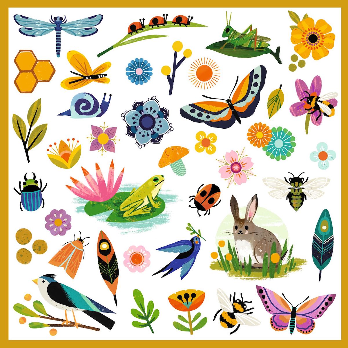 Pegatinas JARDIN Djeco