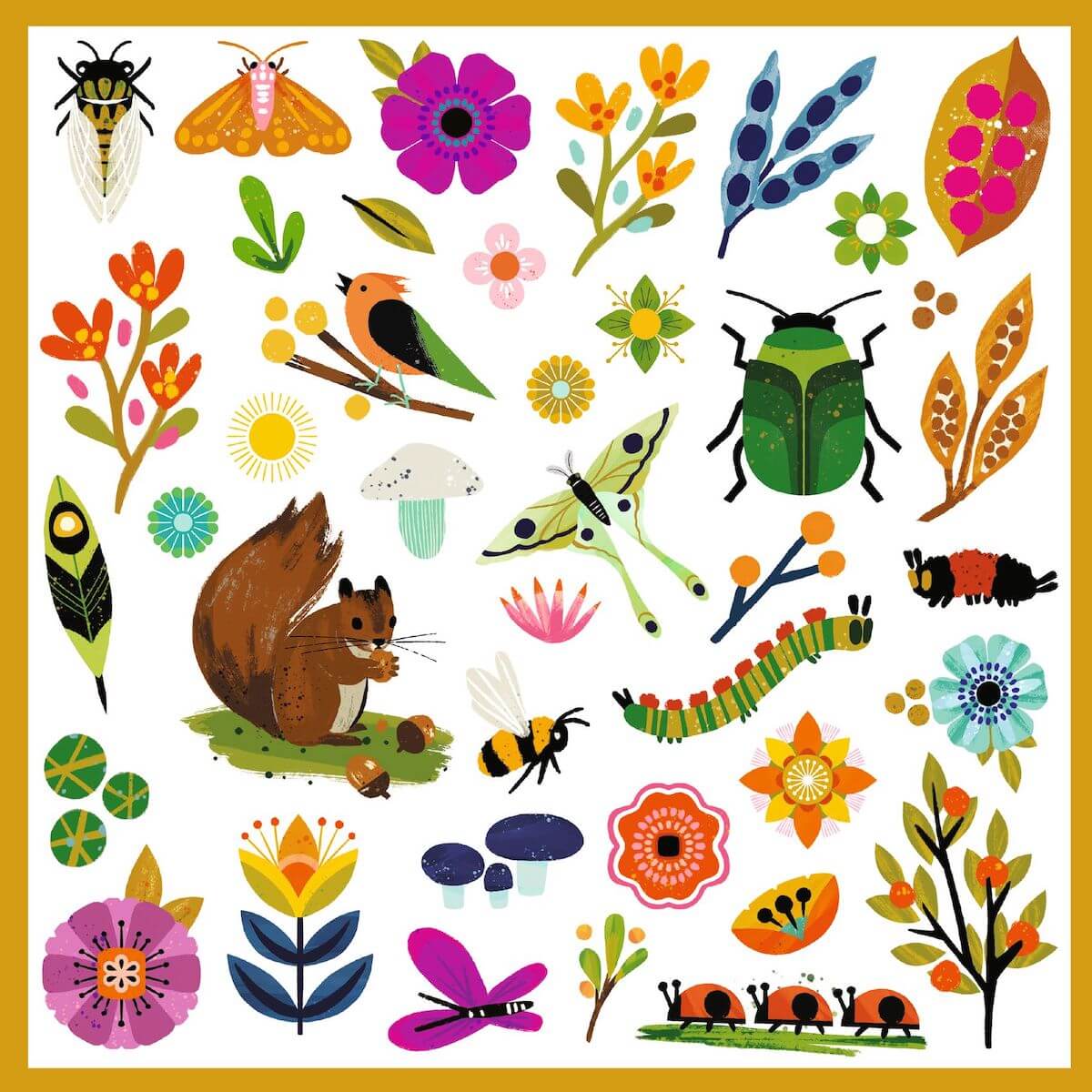 Pegatinas JARDIN Djeco