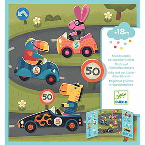 Pegatinas reutilizables LOS AUTOS Djeco