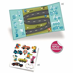 Pegatinas reutilizables LOS AUTOS Djeco