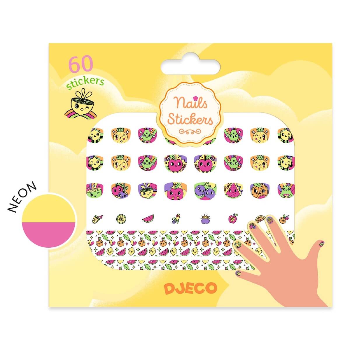 Pegatinas uñas FRUTAS Djeco
