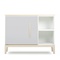 Petit meuble 1 porte 2 niches NADO Curve finition frêne manhattan grey