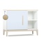 Petit meuble 1 porte 2 niches NADO Curve finition frêne sky blue